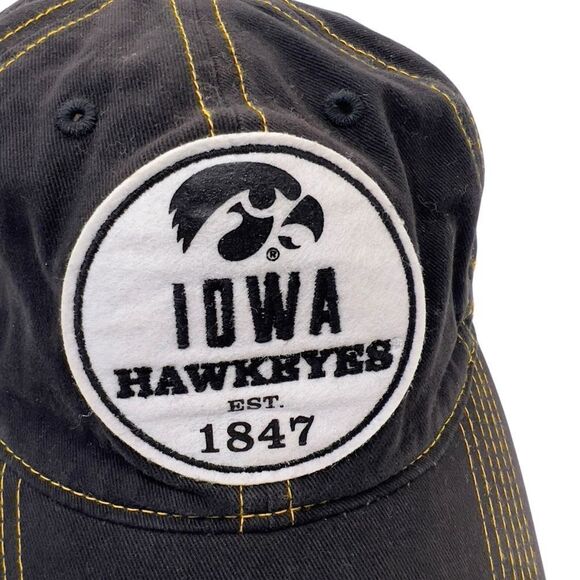 Iowa Hawkeyes BIG10 J.AMERICA adjustable hat 100 percent cotton - Picture 9 of 13